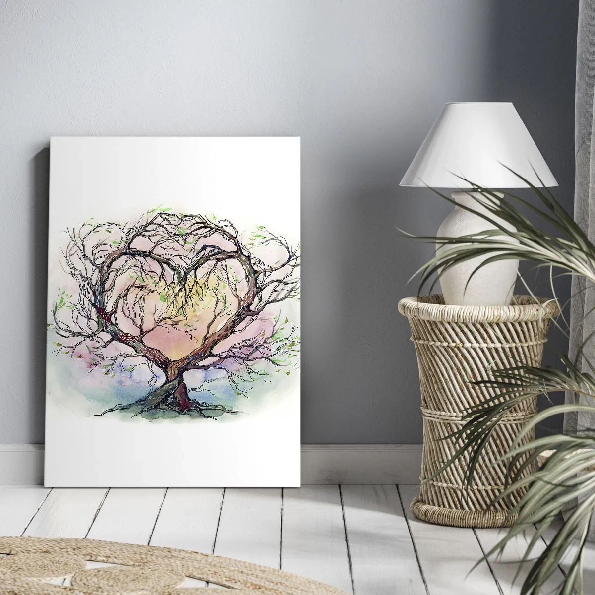 Canvas picture - Together Against the Wind - 50x70 cm