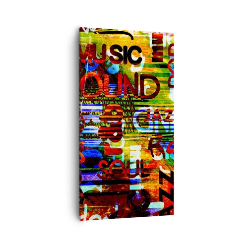 Canvas picture - All Colours of Sound - 55x100 cm