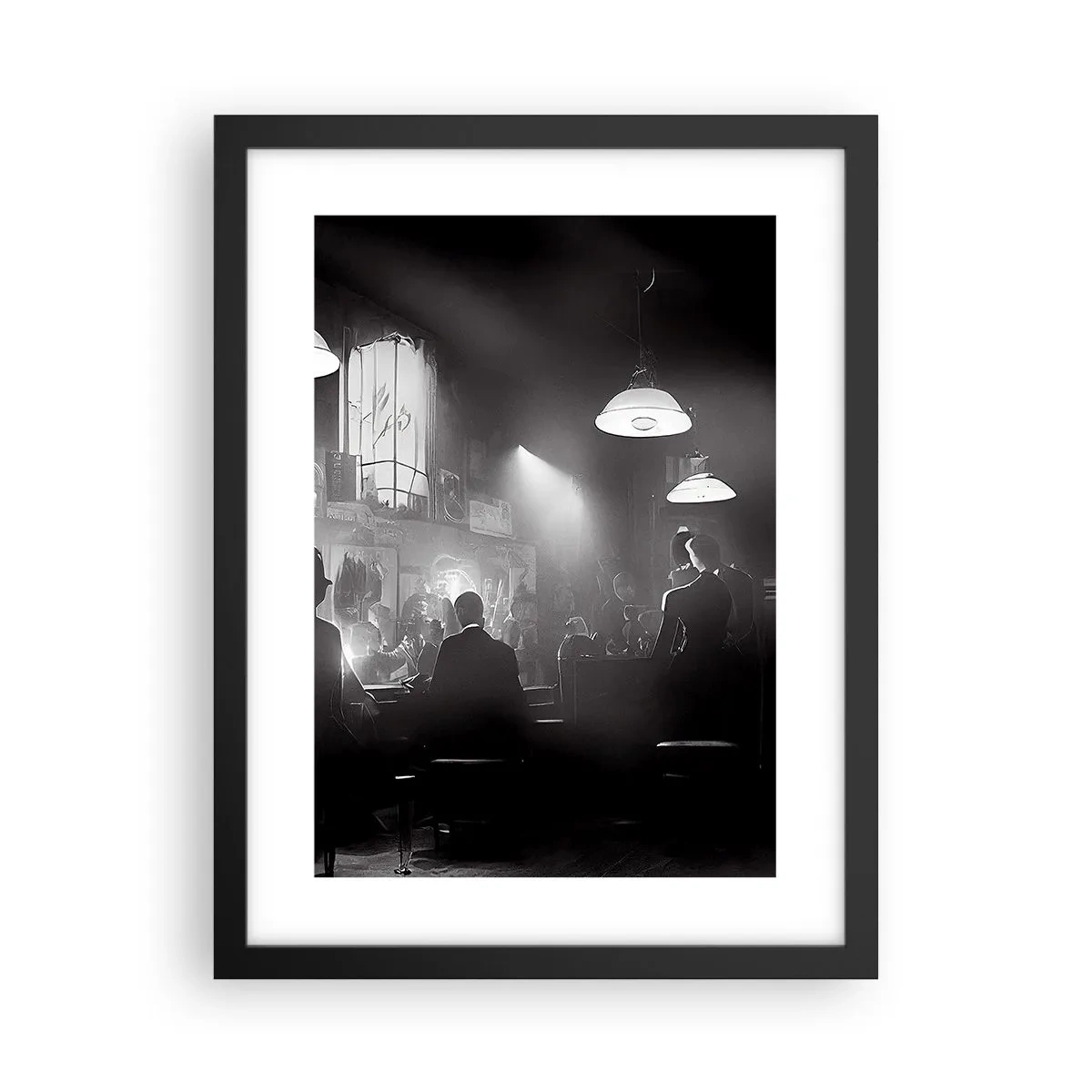 Poster in black frame - In Jazz Ambiance - 30x40 cm