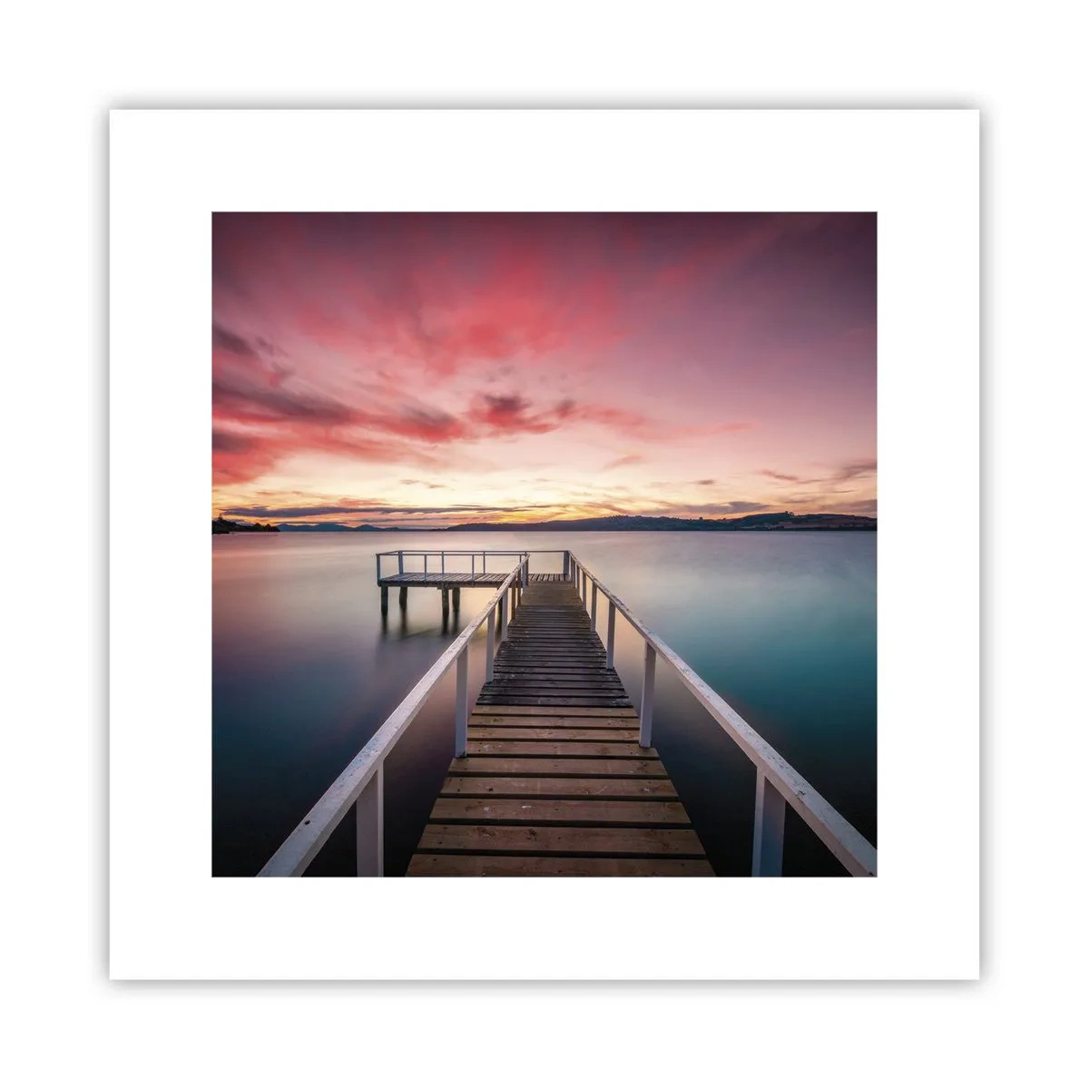 Poster - Mild Flame of an Evening - 30x30 cm