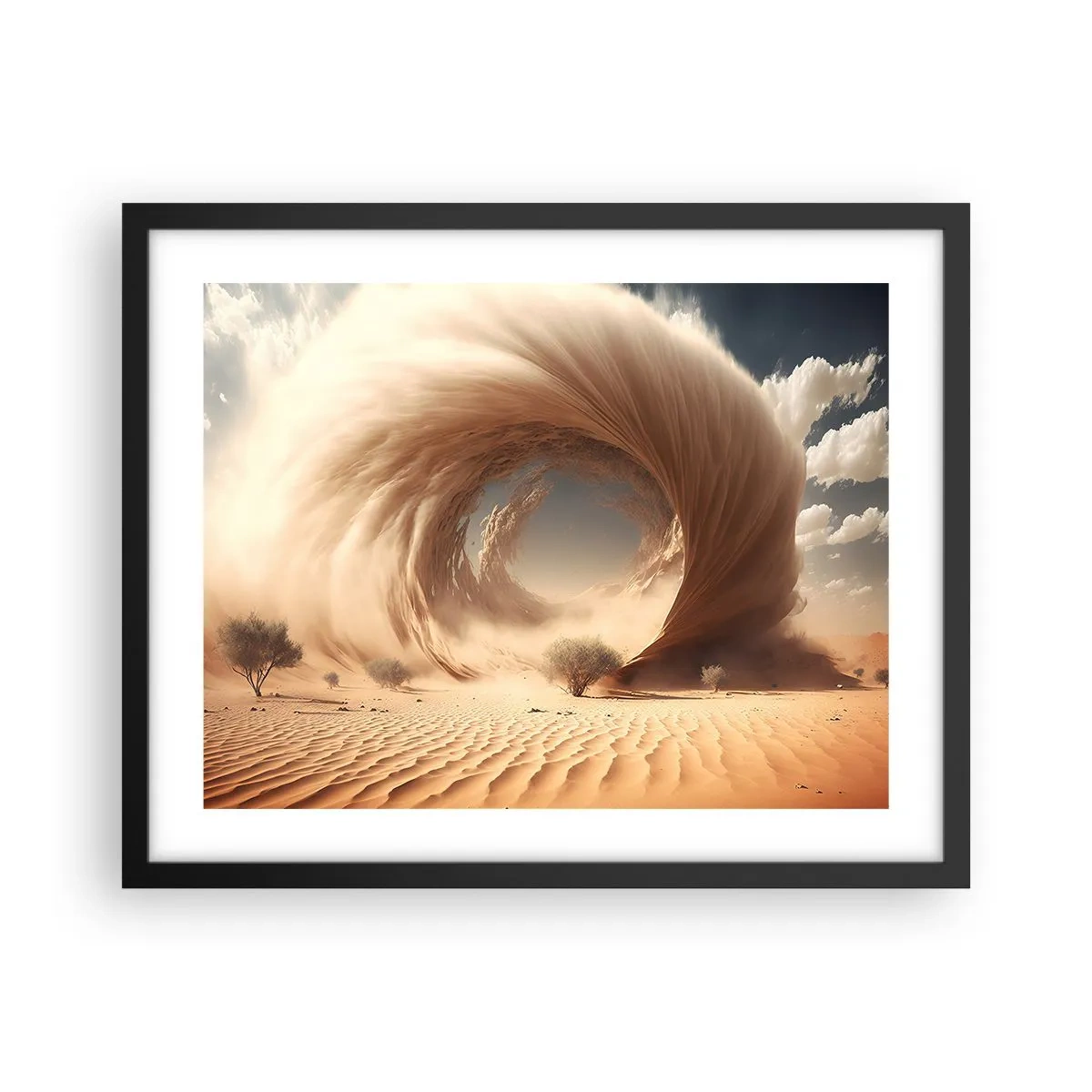 Poster in black frame - Open Portal - 50x40 cm