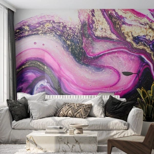 Photo Wallpaper Standard Eco - Behind the Scenes - Abstraction, Piece, Modern Pattern - 200x140 cm