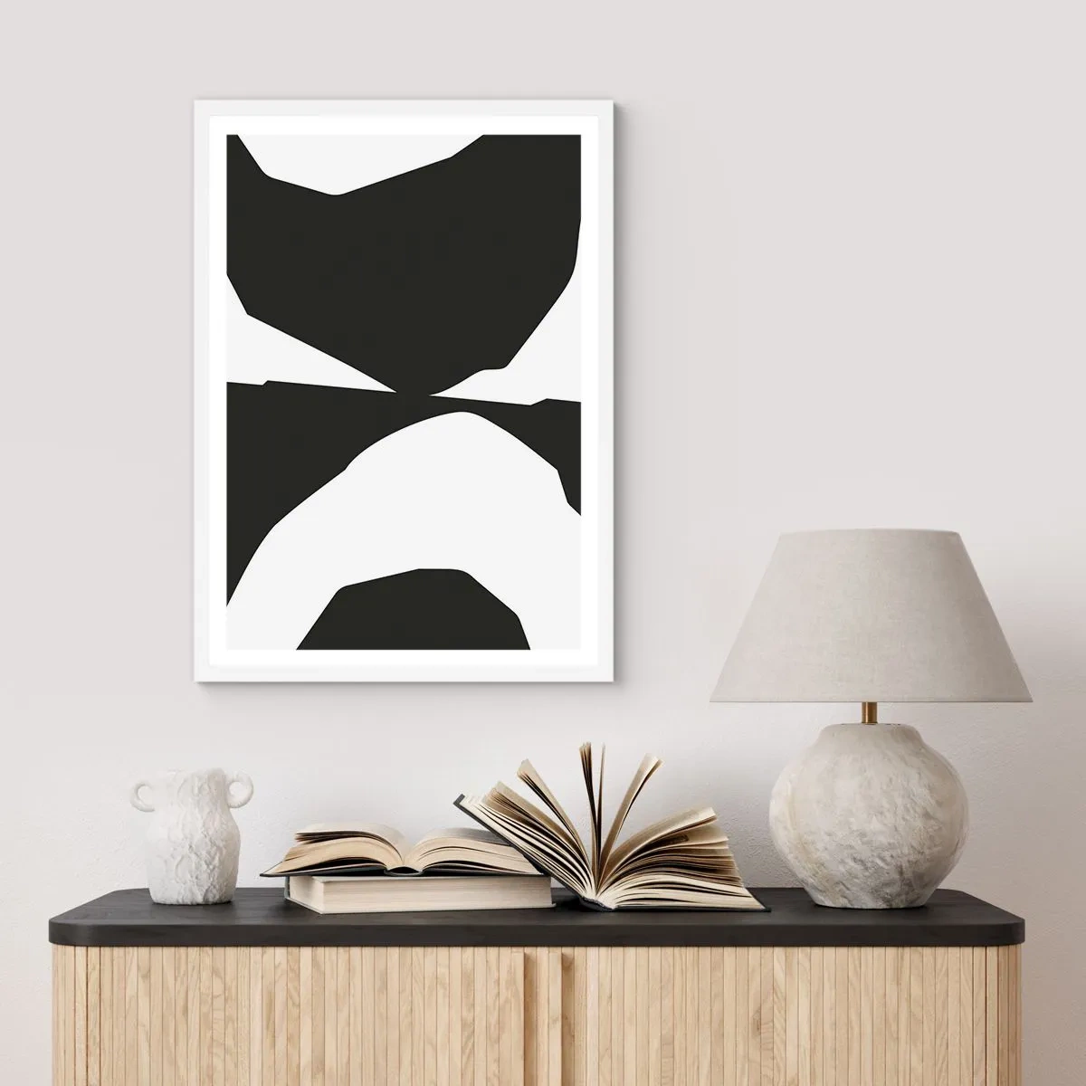 Poster in white frmae - Positive - Negative - 61x91 cm