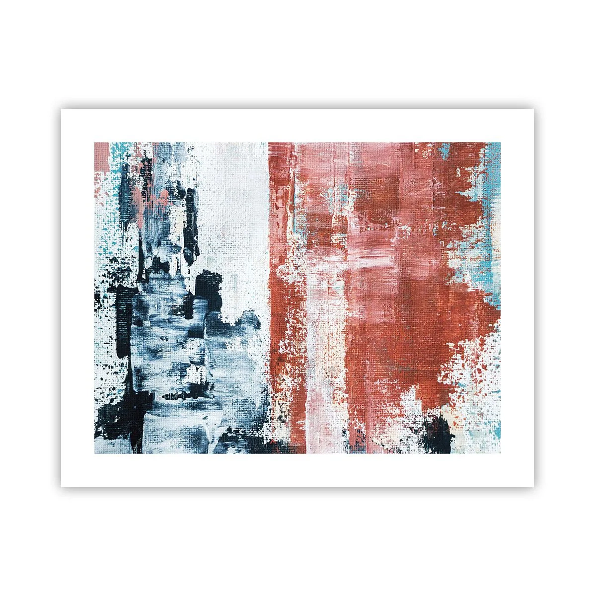 Poster - Abstract Fifty Fifty - 50x40 cm