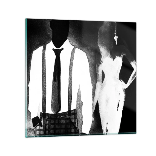 Glass picture - Noir Atmosphere - 30x30 cm