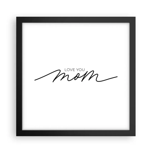 Poster in black frame - Great Emotion - 30x30 cm