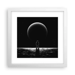 Poster in white frmae - Face to Face - 30x30 cm