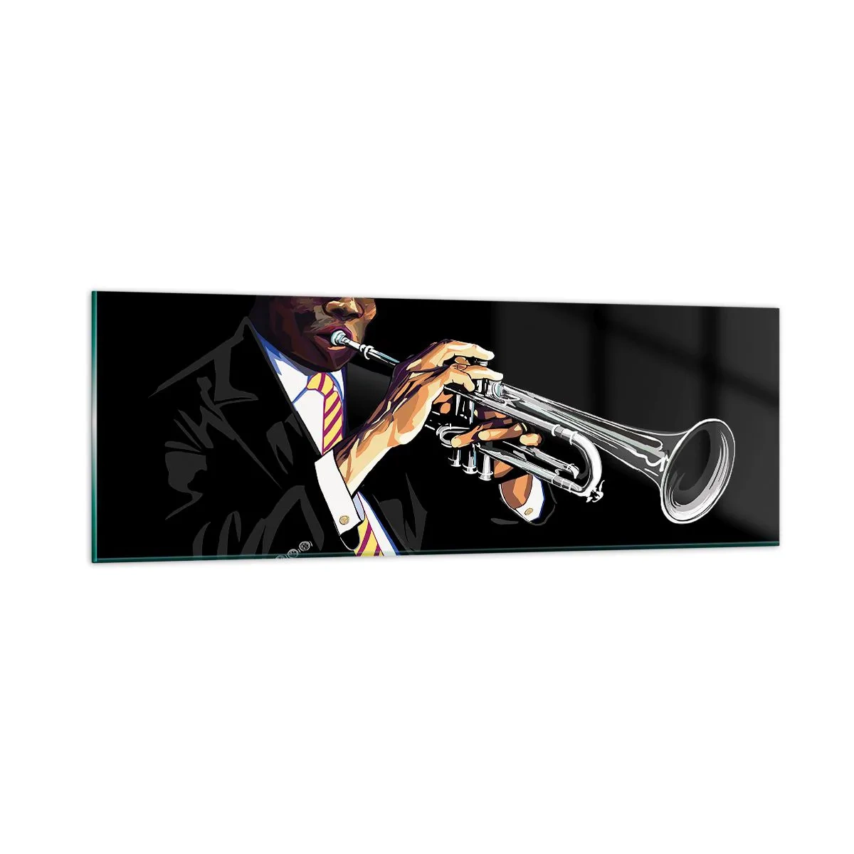 Glass picture - Charm of Old School - 90x30 cm