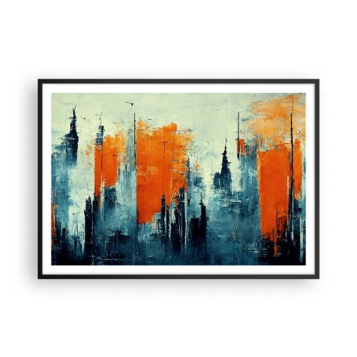 Poster in black frame - Modern Landscape - 100x70 cm