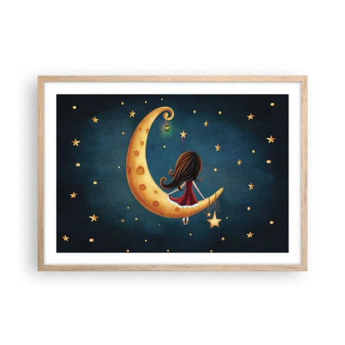 Poster in light oak frame - Once Upon a Time… - 70x50 cm