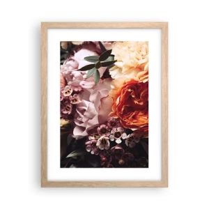 Poster in light oak frame - Wrapped by Beauty - 30x40 cm