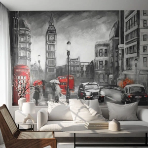 Custom Wallpaper Premium Canvas - Not Such a Grey City - London, City, Architecture