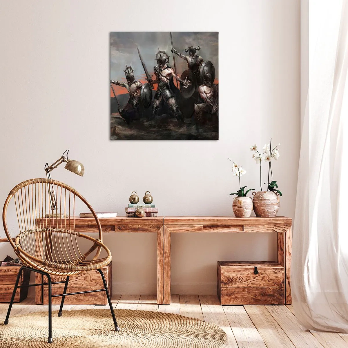 Canvas picture - With Your Shield Or on It - 40x40 cm