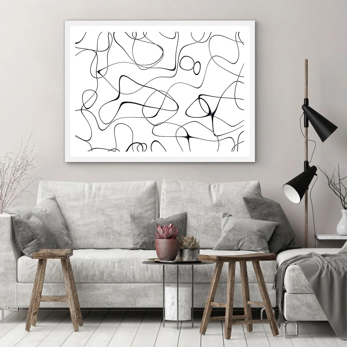 Poster in white frmae - Life Paths, Trails of Fortune - 40x30 cm