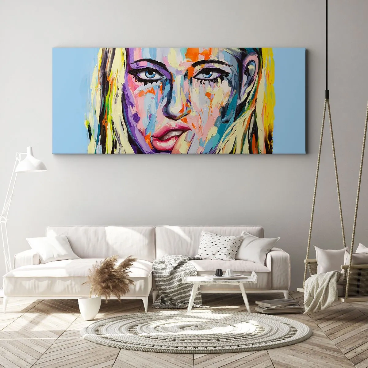 Canvas picture - Look Her Straight in the Eyes - 140x50 cm