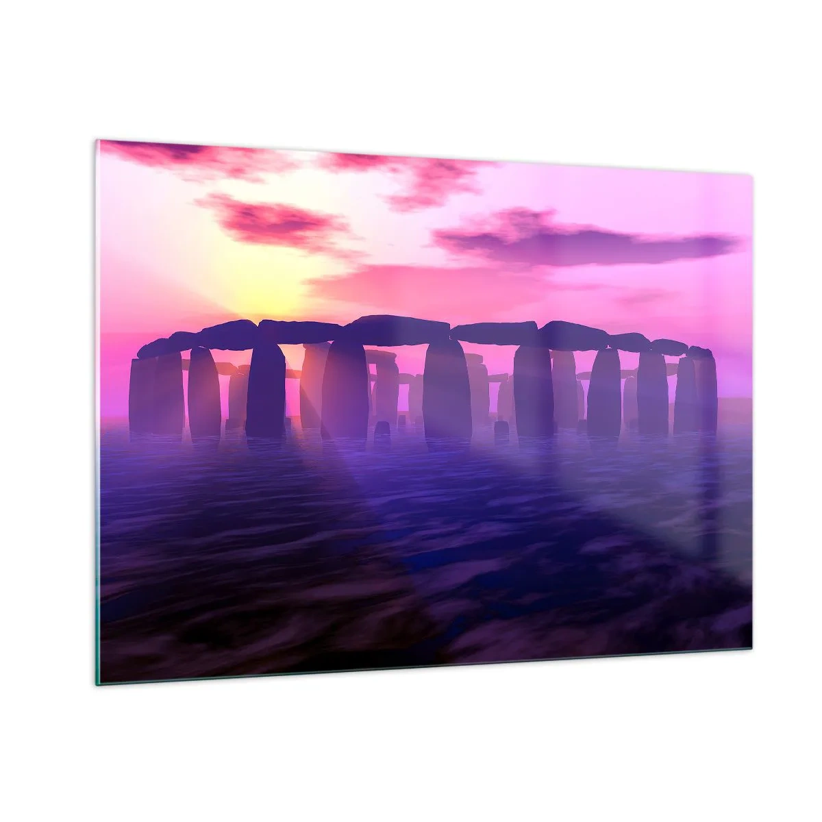Glass picture - Secret at a Foggy Dawn - 100x70 cm