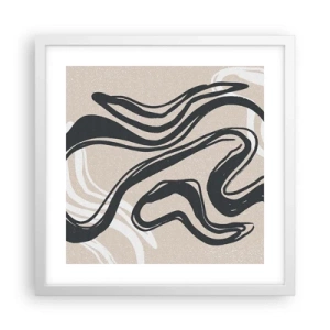 Poster in white frmae - Multiplied Expression - 40x40 cm