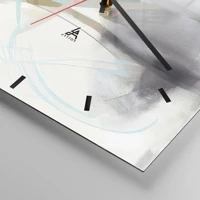 Clock face with lines