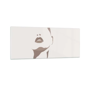 Glass picture - Created with Light and Shadow - 100x40 cm