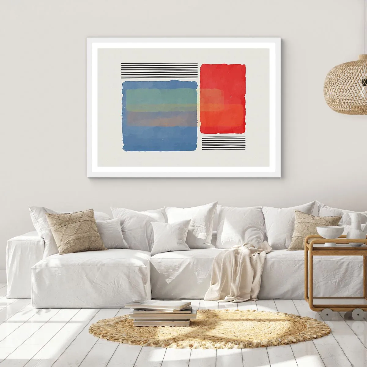 Poster in white frmae - Spirit and Letter of Geometry - 40x30 cm
