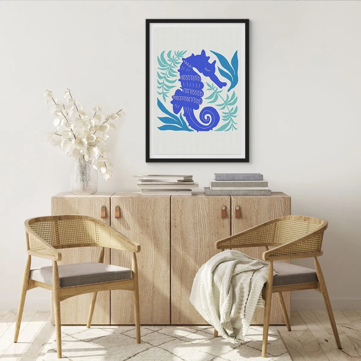 Poster in black frame - In Underwater Meadow - 70x100 cm