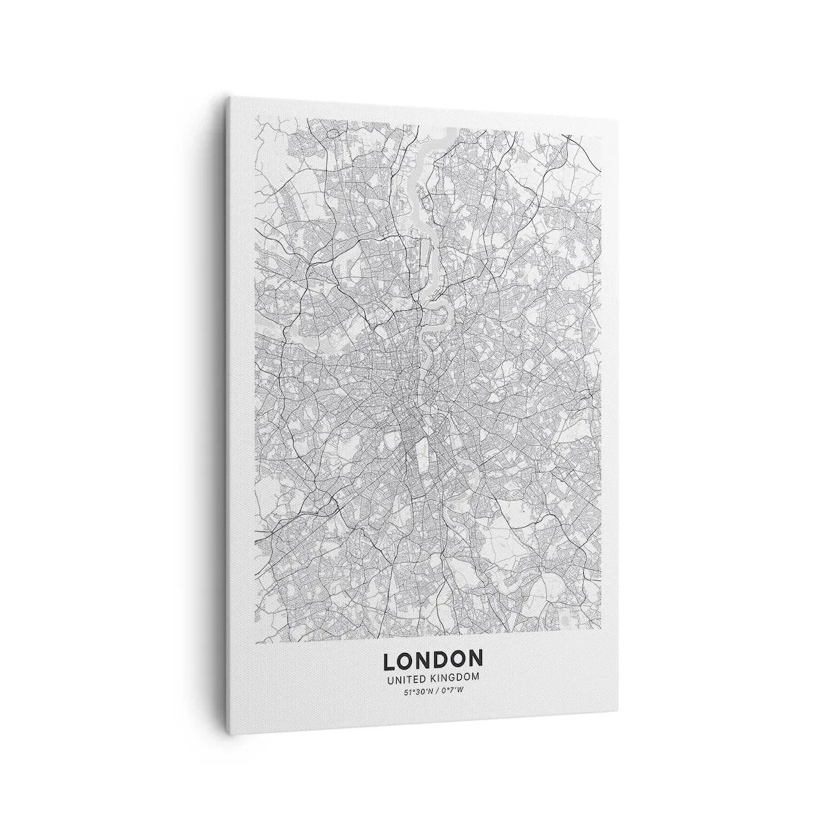 Canvas picture - Map of London Maze - 70x100 cm