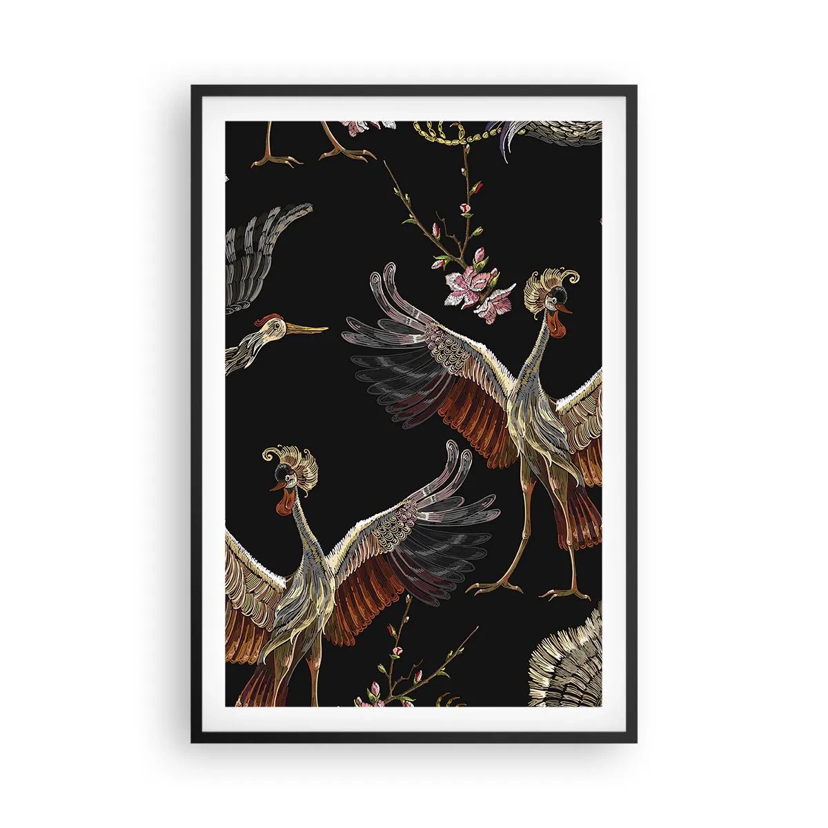 Poster in black frame - Fairy Tale Bird - 61x91 cm