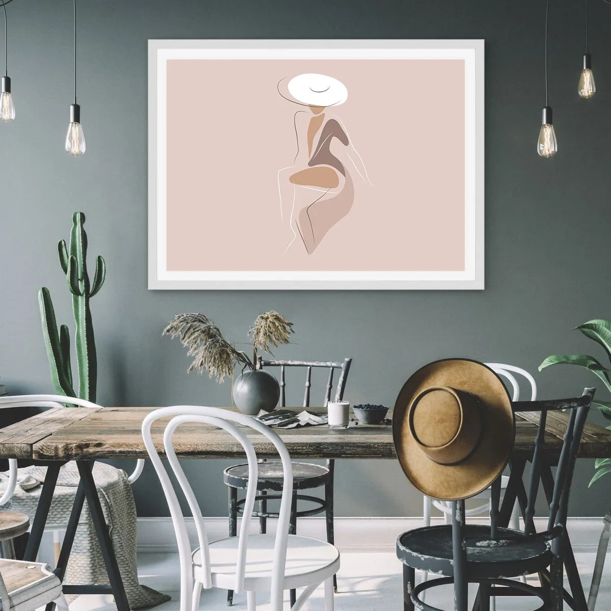 Poster in white frmae - Being a Lady - 91x61 cm