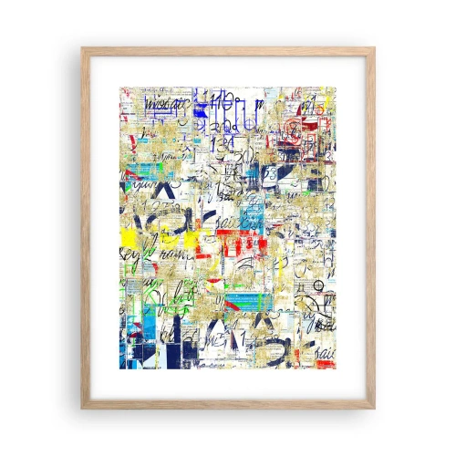 Poster in light oak frame - Feast for the Eyes - 40x50 cm