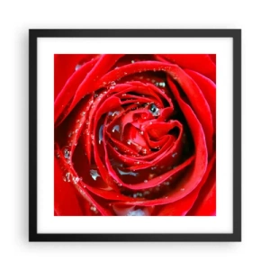 Poster in black frame - In Dew Drops - 40x40 cm