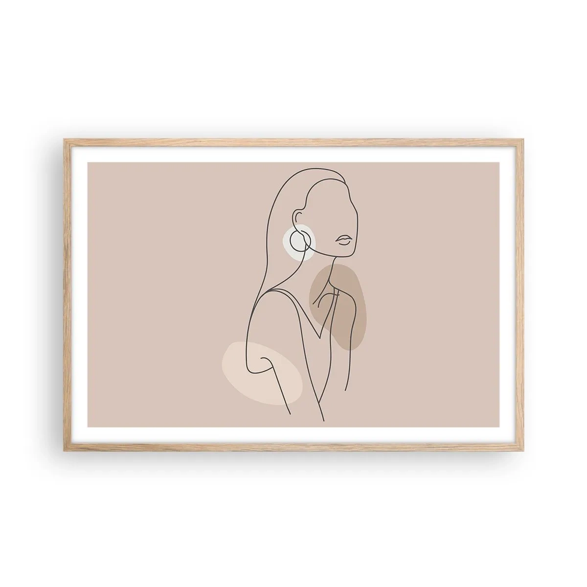 Poster in light oak frame - Icon of Girlhood - 91x61 cm