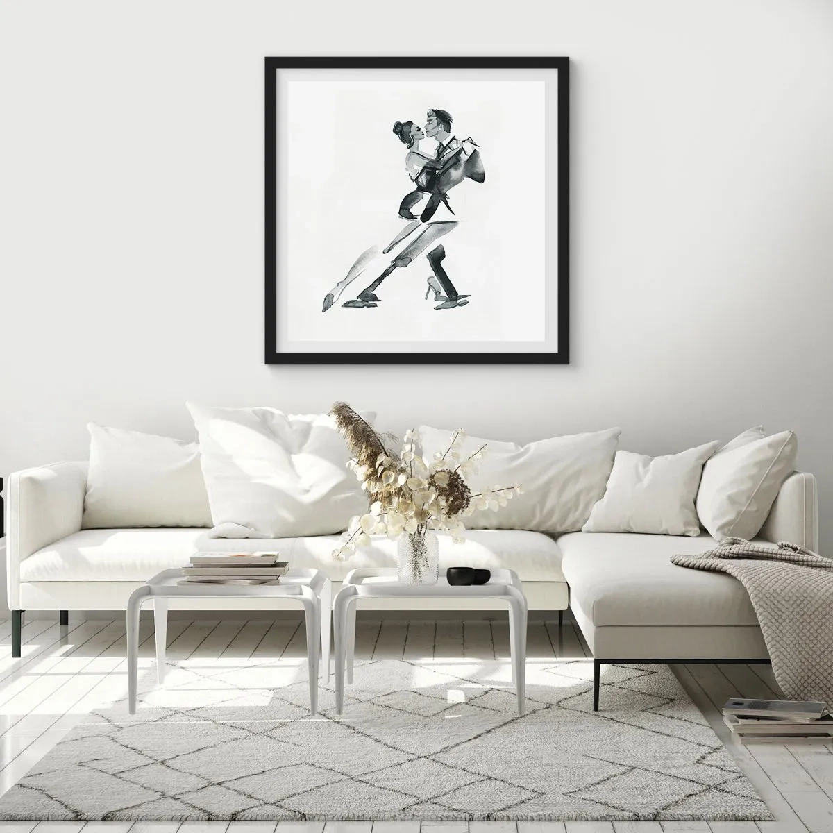 Poster in black frame - In One Rhythm - 30x30 cm