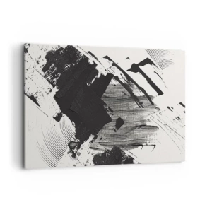 Canvas picture - Abstract - Expression of Black - 120x80 cm