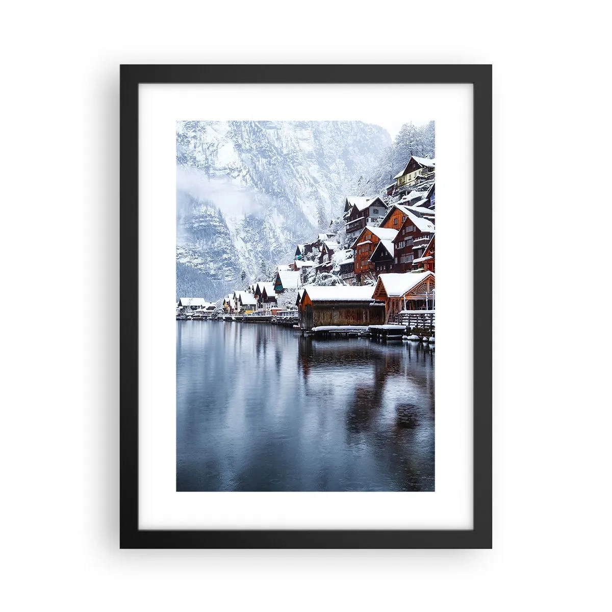 Poster in black frame - In Winter Decoration - 30x40 cm