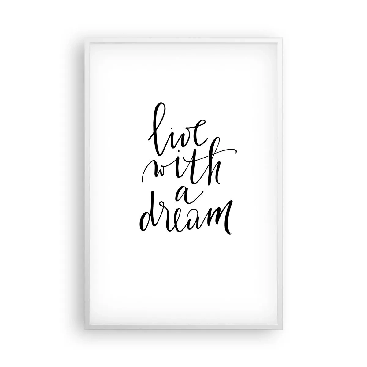 Poster in white frmae - Of Course - 61x91 cm