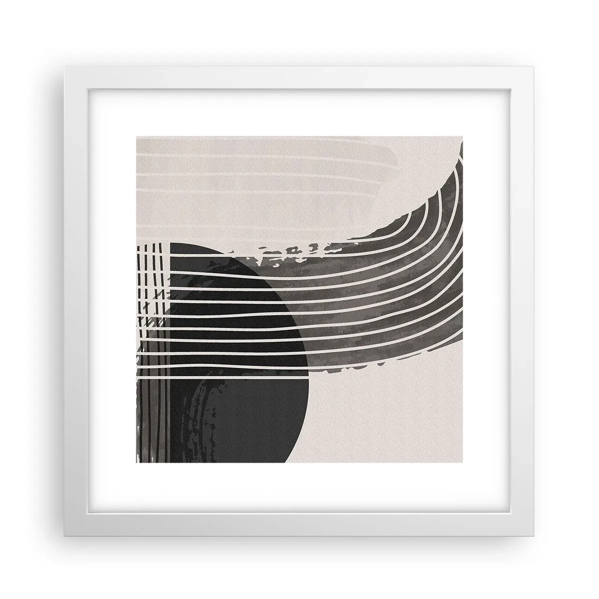 Poster in white frmae - There and Back - 30x30 cm