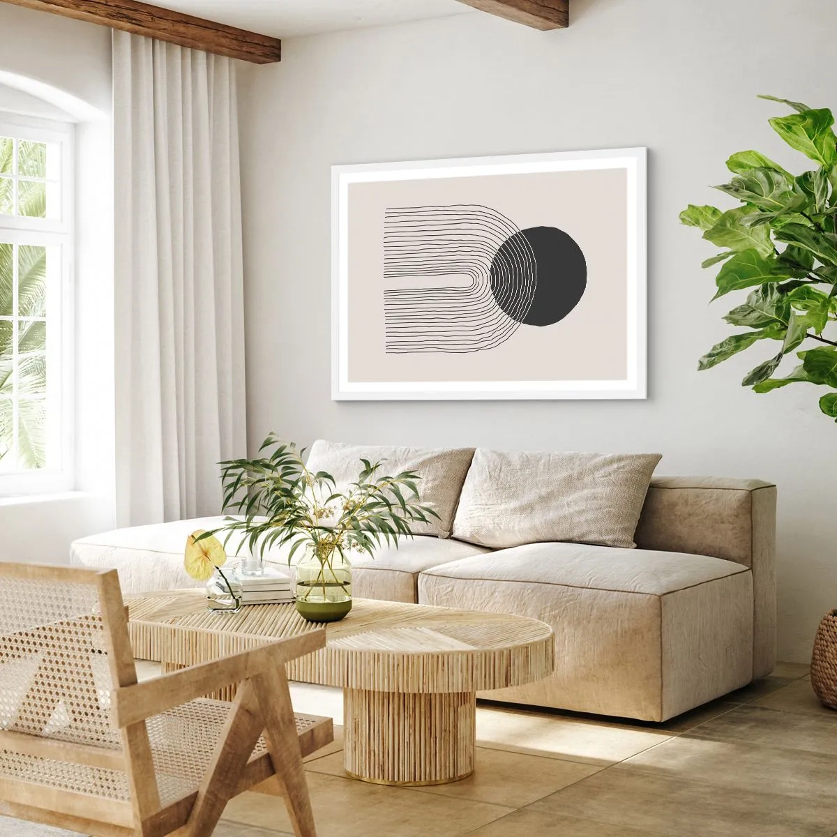 Poster in white frmae - Trembling and Certainty - 70x50 cm