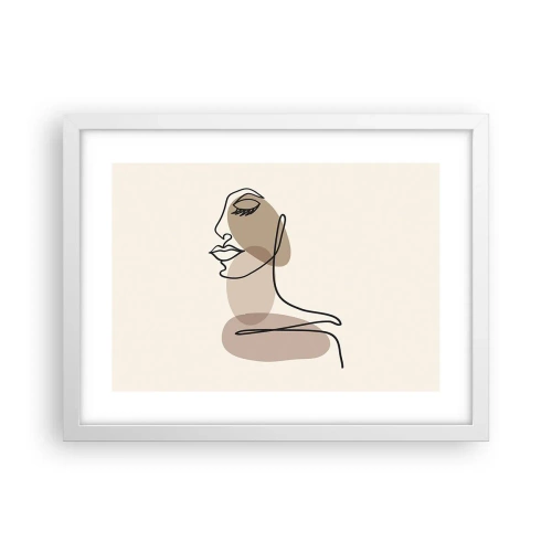 Poster in white frmae - Certain Line of Beauty - 40x30 cm