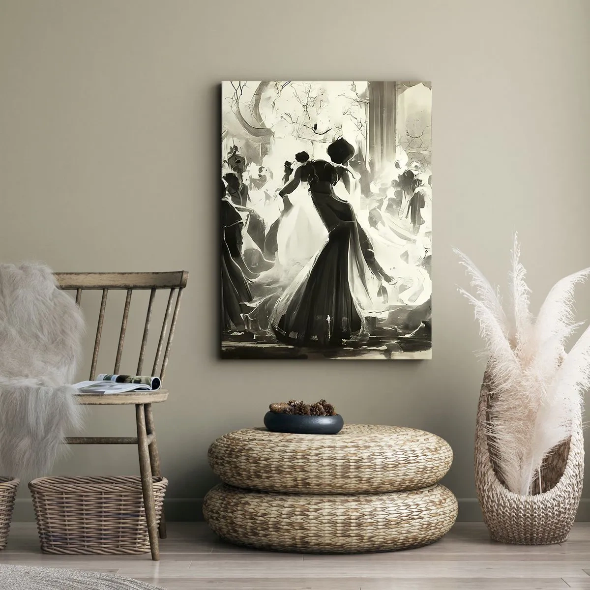 Canvas picture - Big Masquerade - 55x100 cm
