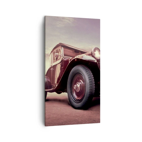 Canvas picture - Let's Drive to the Past - 45x80 cm