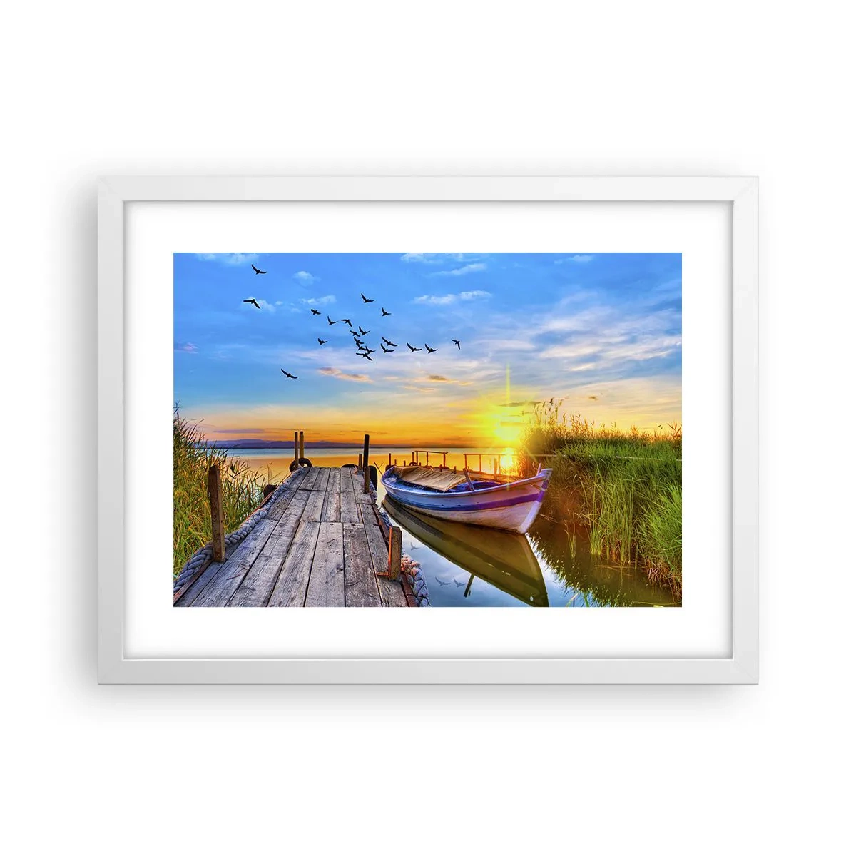 Poster in white frmae - Goodbye, See You tomorrow - 40x30 cm