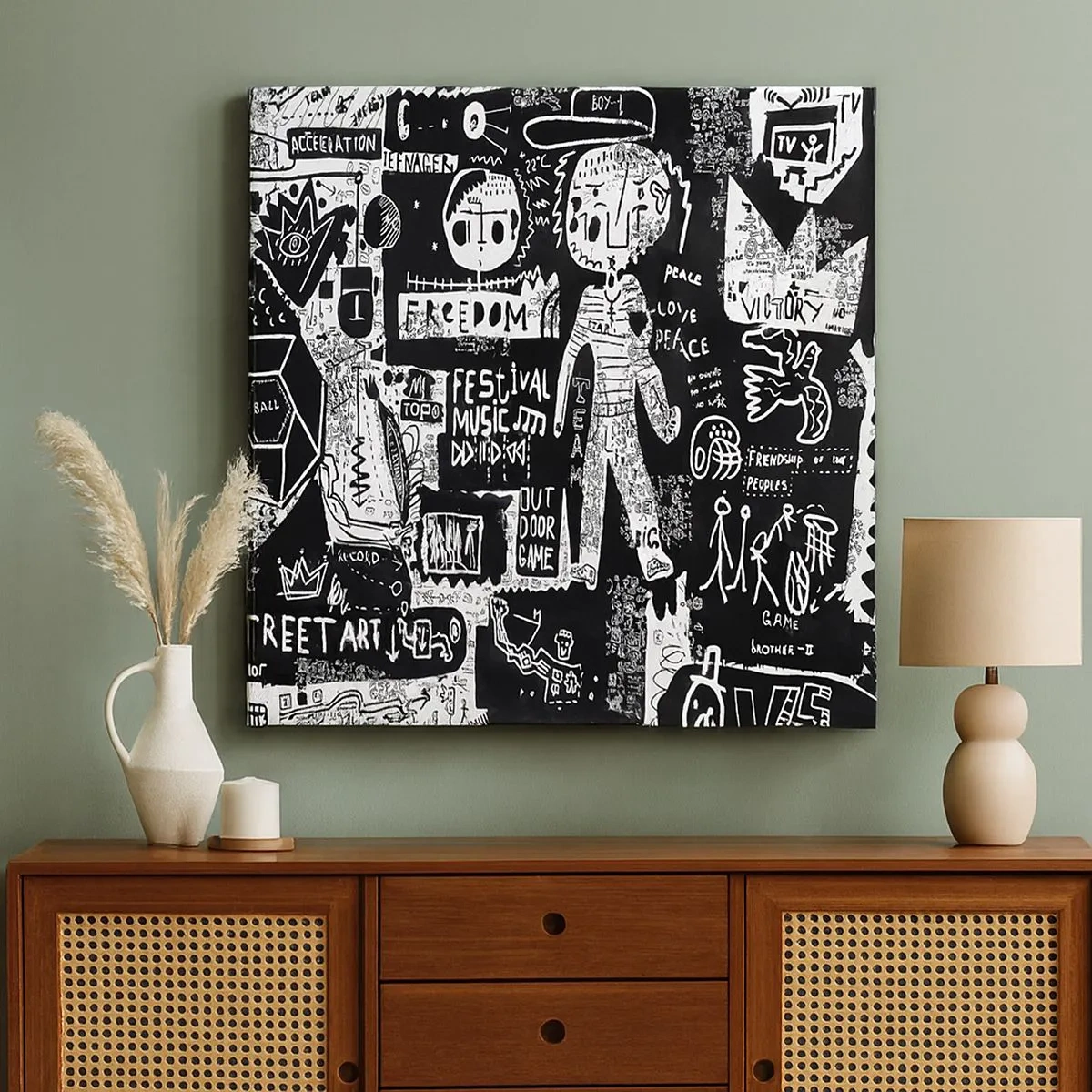 Canvas picture - Rights and Joys of Youth - 30x30 cm