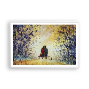 Poster in white frmae - Magical Moment - 91x61 cm