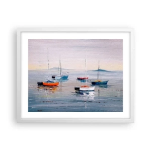 Poster in white frmae - Deserved Rest - 50x40 cm