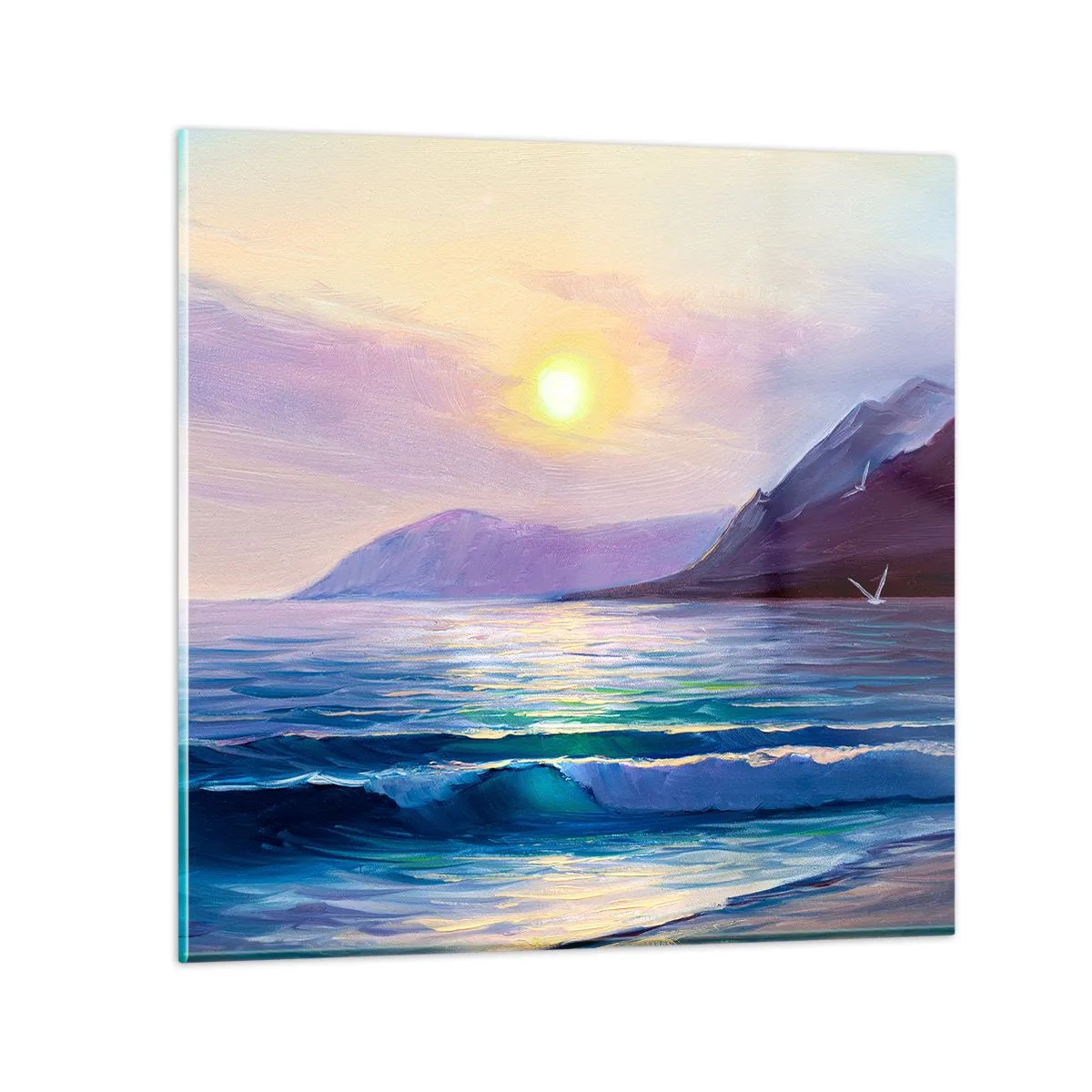 Glass picture - Crystal of Water and Air - 70x70 cm