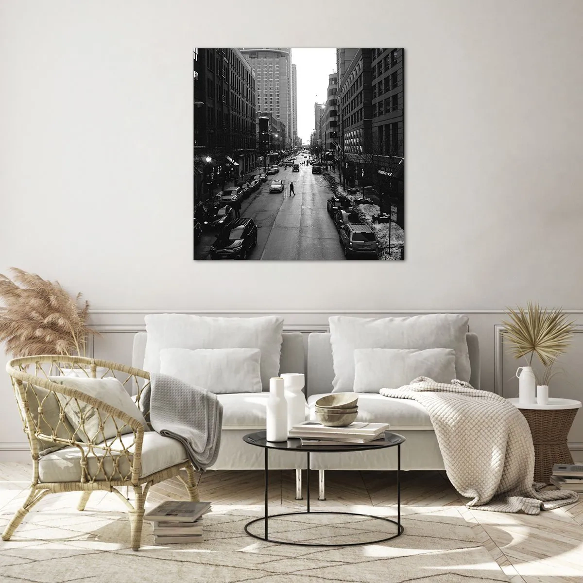 Glass picture - Another Normal Day - 60x60 cm