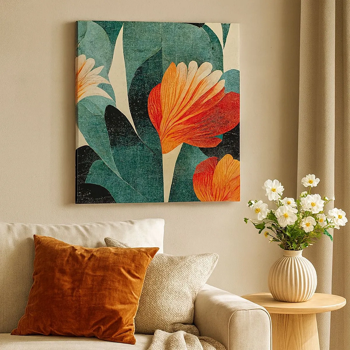 Canvas picture - Heat of the Tropics, Coolness of the Ground - 30x30 cm