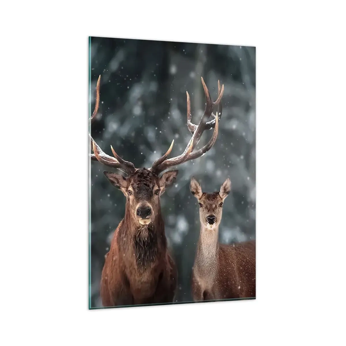 Glass picture - Master of the Forest with His Wife - 80x120 cm