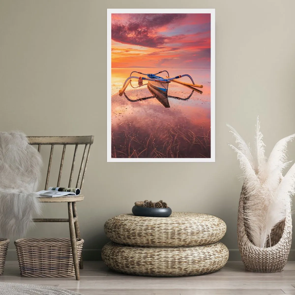 Poster - Tranquility of Tropical Evening - 61x91 cm