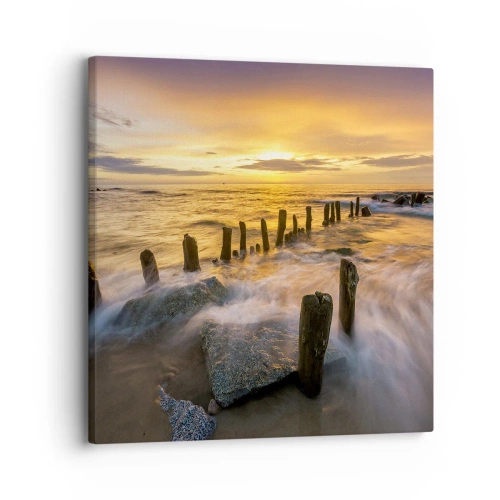 Canvas picture - Raw Beauty of the Baltic Sea - 30x30 cm